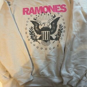 American Eagle Outfitters Cream Textured Sweatshirt